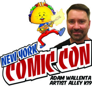 Adam Wallenta will be at New York Comic Con in Artist Alley at Table K19
